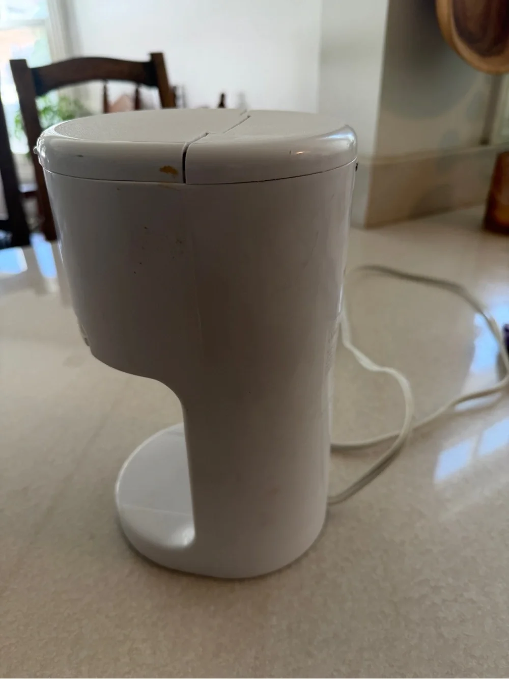 Sunbeam Hot Shot Compact Hot Water Dispenser in White with Red Logo